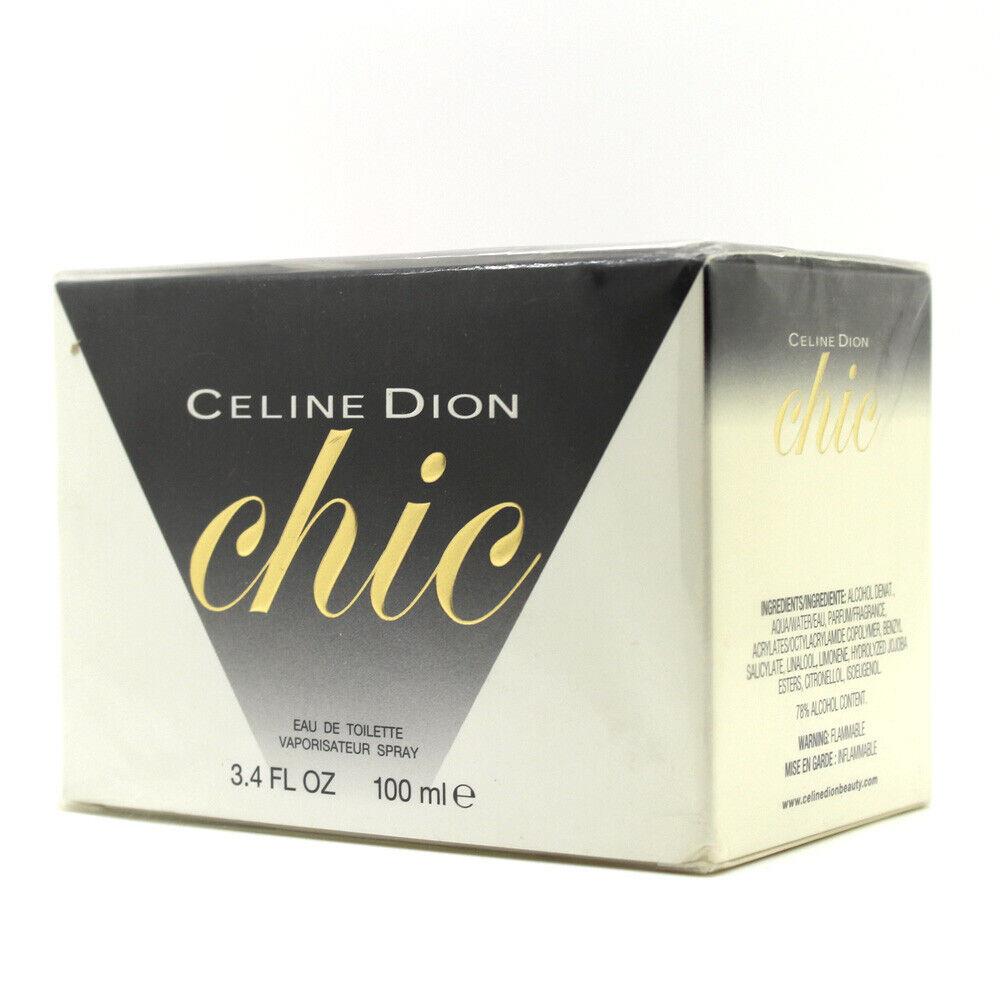 Chic by Celine Dion 3.4 oz 100 ml Eau de Toilette Spray For Women