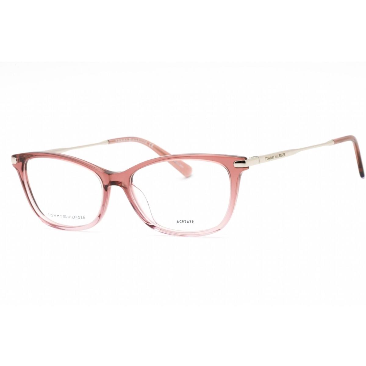 Tommy Hilfiger Women`s Eyeglasses Pink Cat Eye Plastic Frame TH 1961 035J 00