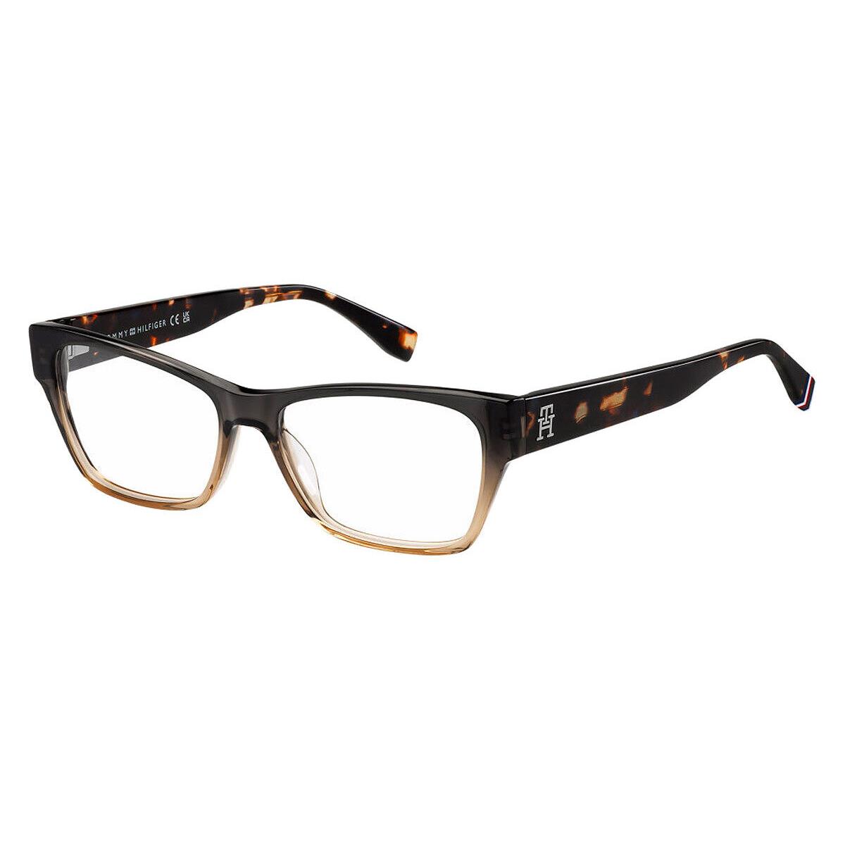 Tommy Hilfiger TH 2104 Eyeglasses Brown Shaded Gray 53mm