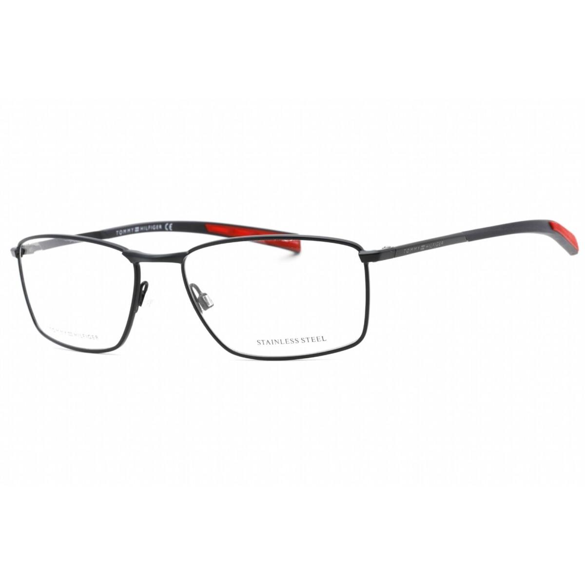 Tommy Hilfiger Men`s Eyeglasses Matte Blue Rectangular Frame TH 1783 Fll 00