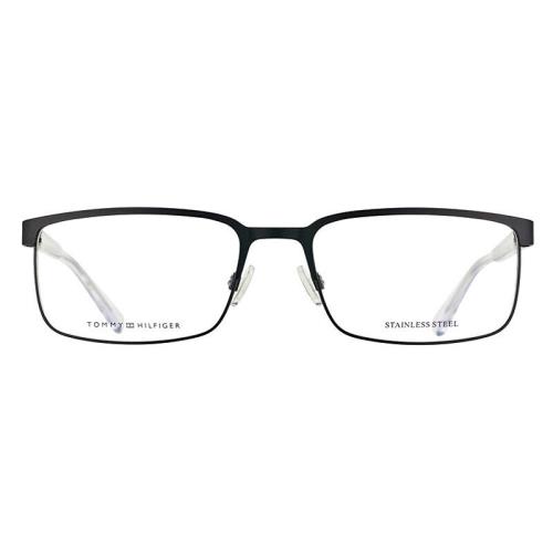 Tommy Hilfiger 1235 Eyeglasses 0FSW Matte Black Crystal 55mm