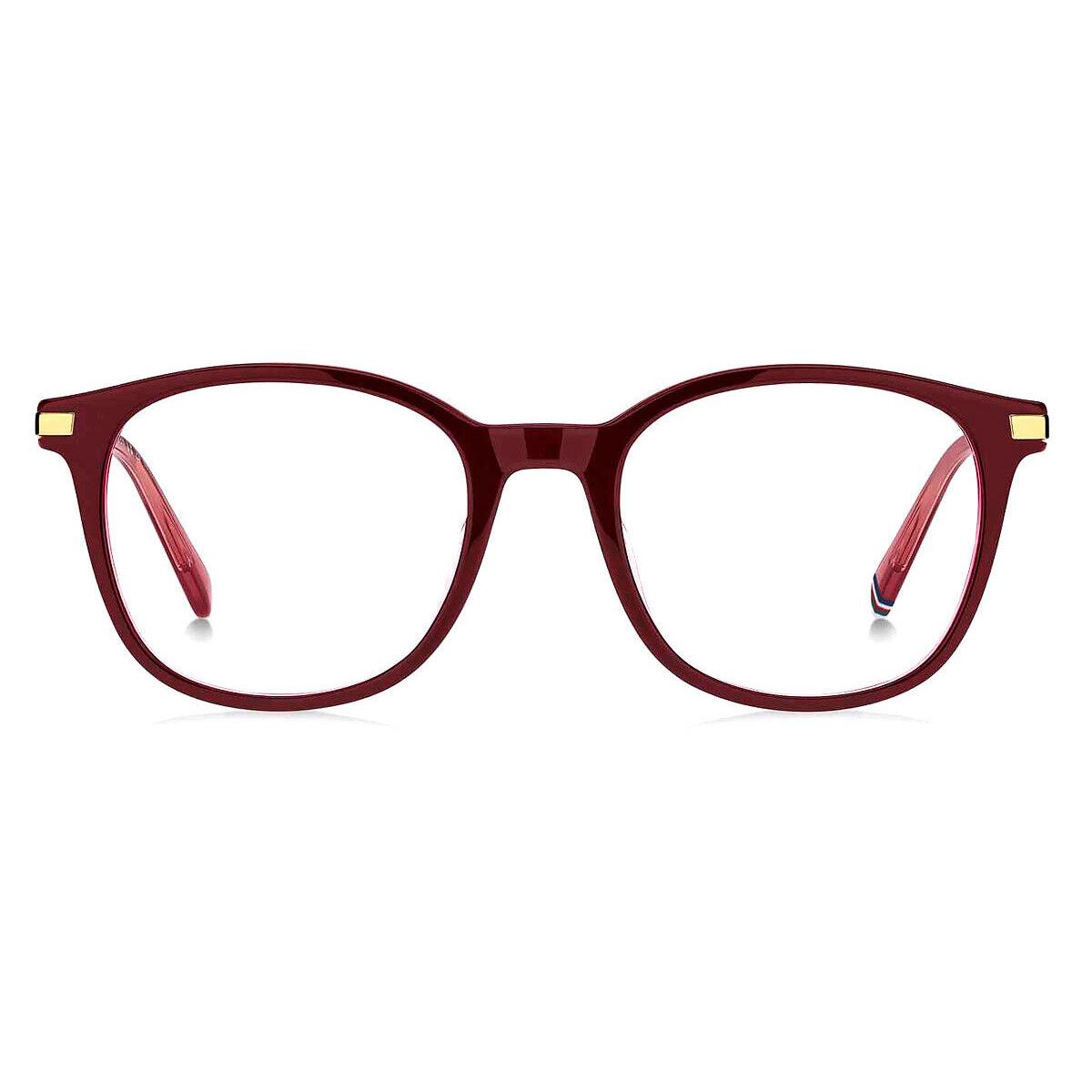 Tommy Hilfiger Thf Eyeglasses Women Burgundy Pink 50mm