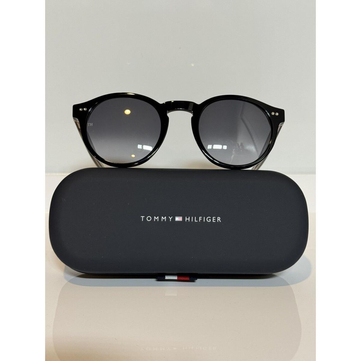 Tommy Hilfiger 1795S 807 Black Round Bold Acetate Sunglasses 50mm