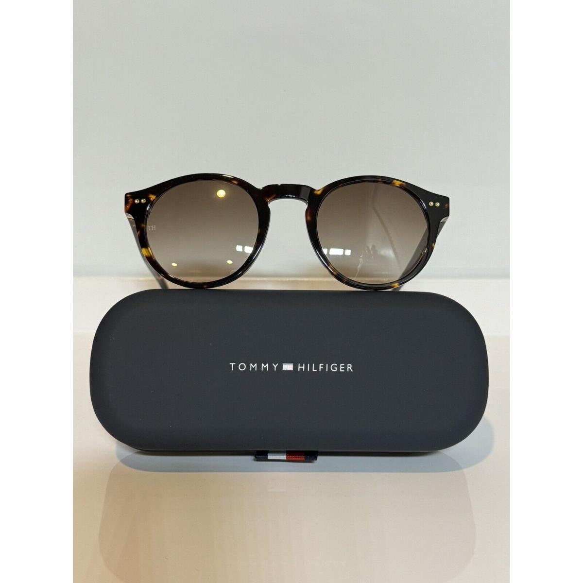 Tommy Hilfiger 1795S 086 Havana Round Bold Acetate Sunglasses 50mm