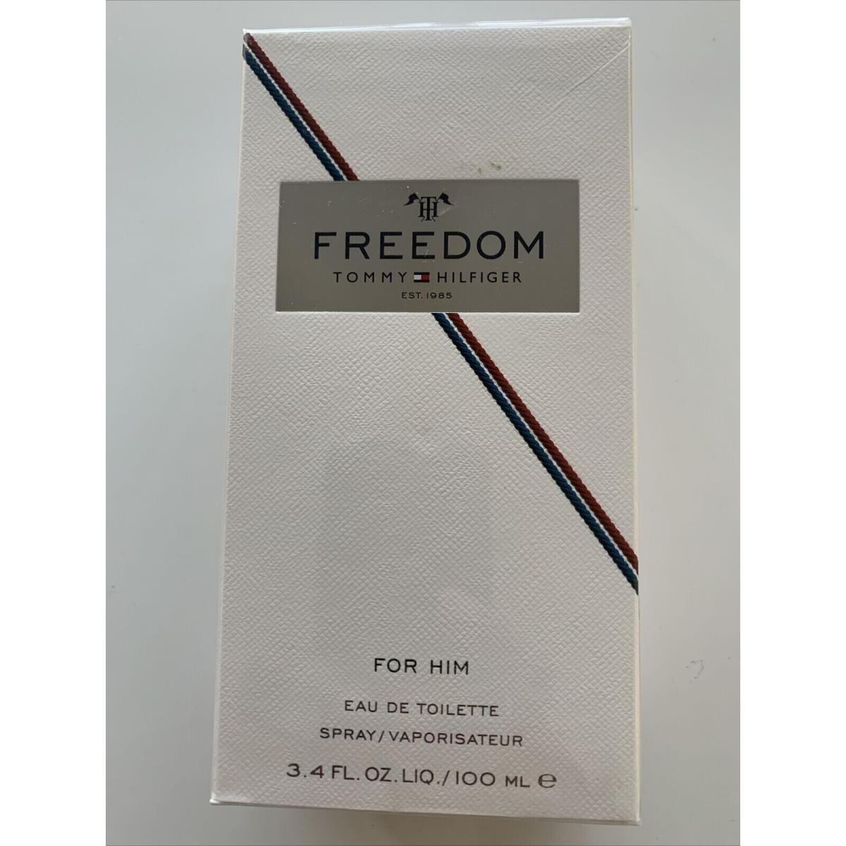 Freedom by Tommy Hilfiger 3.4 oz 100 ml Edt Eau de Toilette Vintage Box