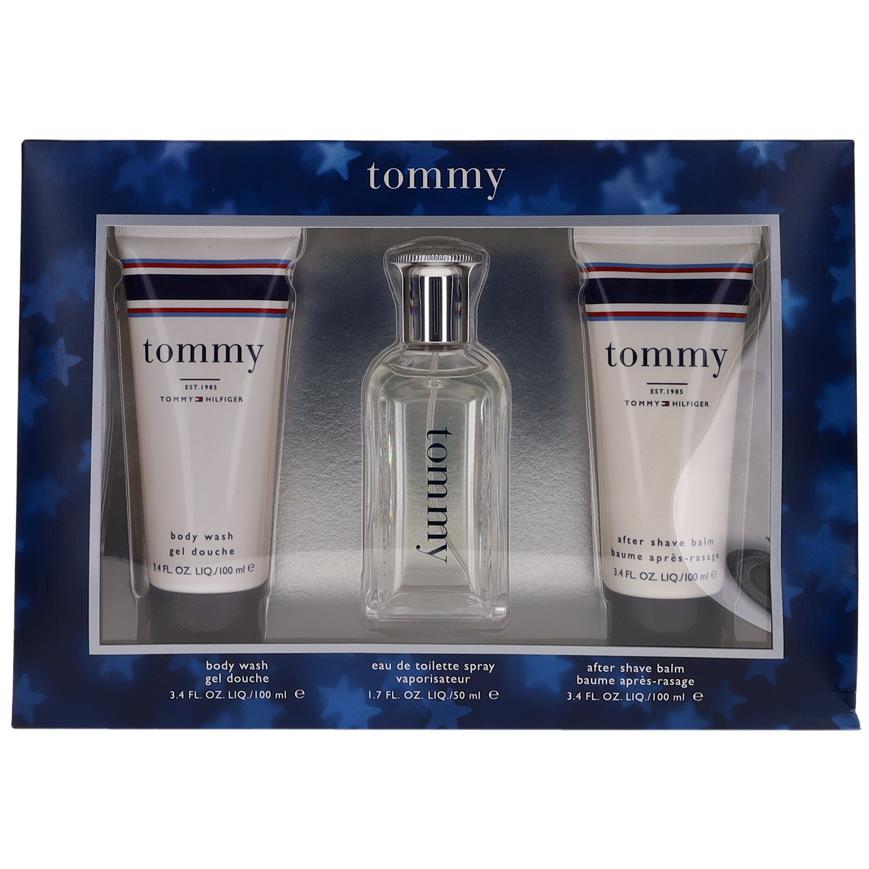 Tommy By Tommy Hilfiger For Men Set: Edt+asb+body Wash 1.7+3.4+3.4 oz