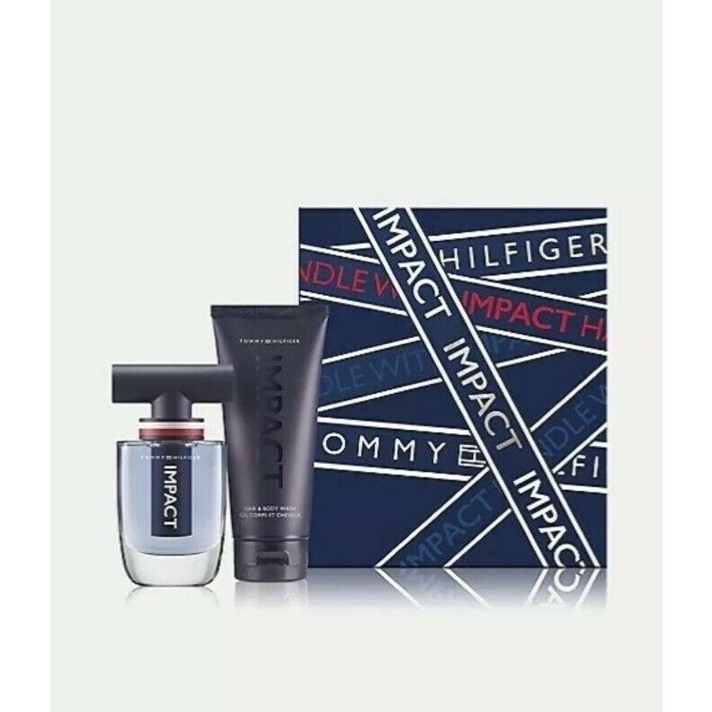 Impact Tommy Hilfiger Two Piece Set 1.7 oz Edt 3.4 oz Wash