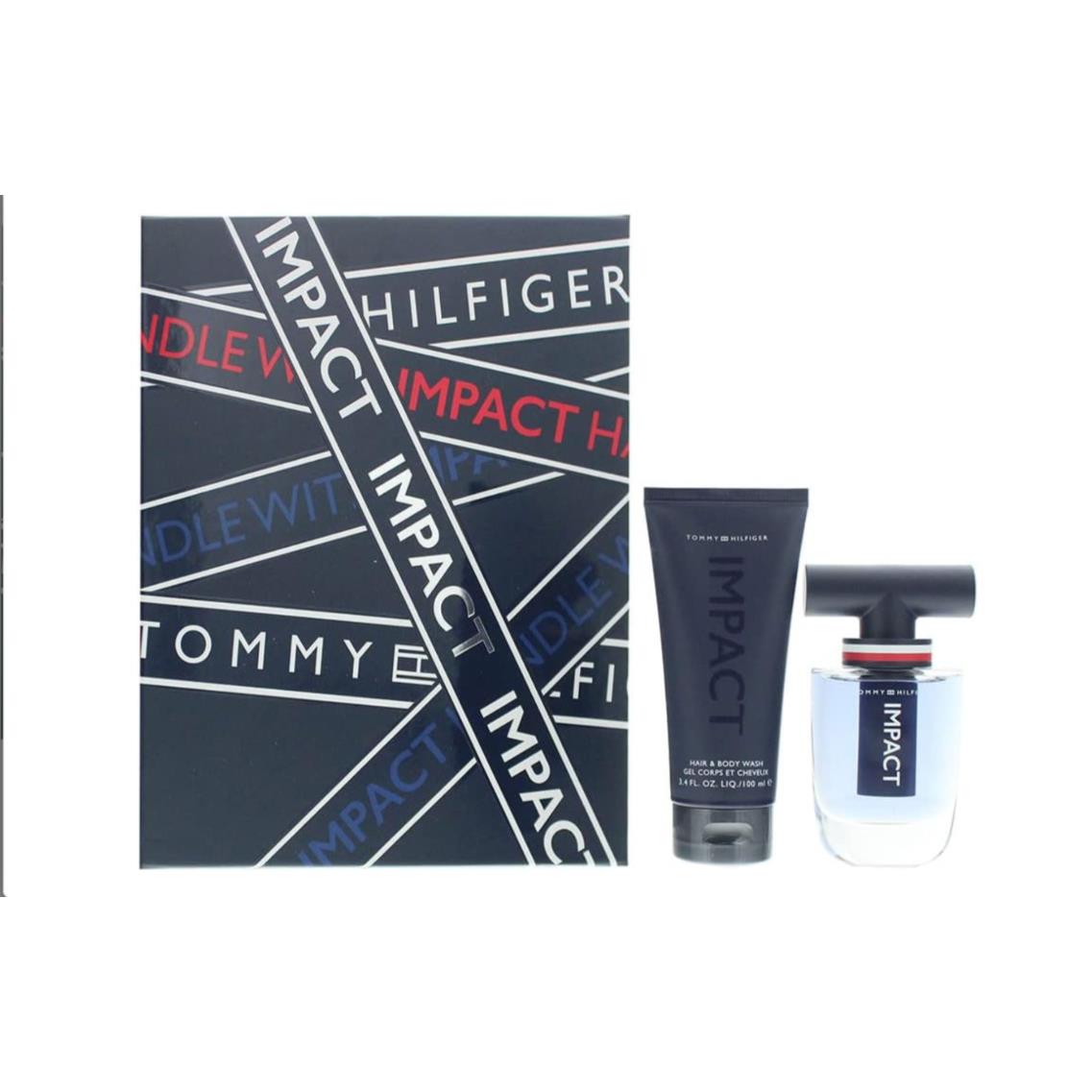 Tommy Hilfiger 2 Pcs Impact Box Set Edt Spray+hair Body Wash 3.4