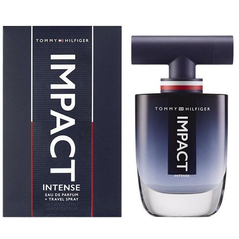 Impact Intense Men Tommy Hilfiger Eau de Parfum Spray 3.4 oz + 0.14 oz oz Boxed