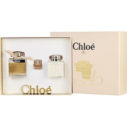 Chloe Eau De Parfum Spray 2.5 Oz Body Lotion 3.4 Oz Edp .17 Oz Mini