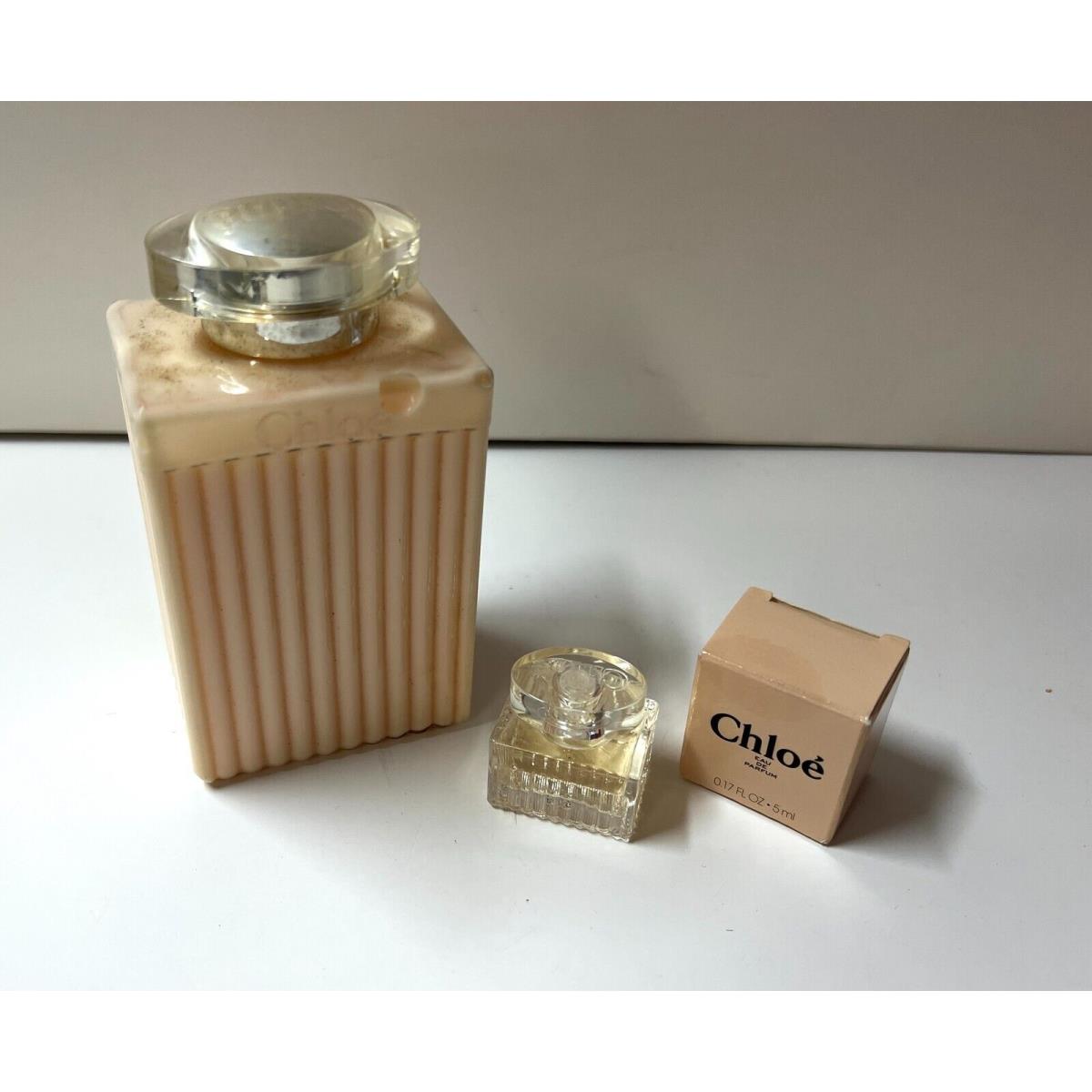 1 x Chloe Lotion Perfumee Pour Le Corp 200 ml + 1 Mini Chloe 5 ml Box