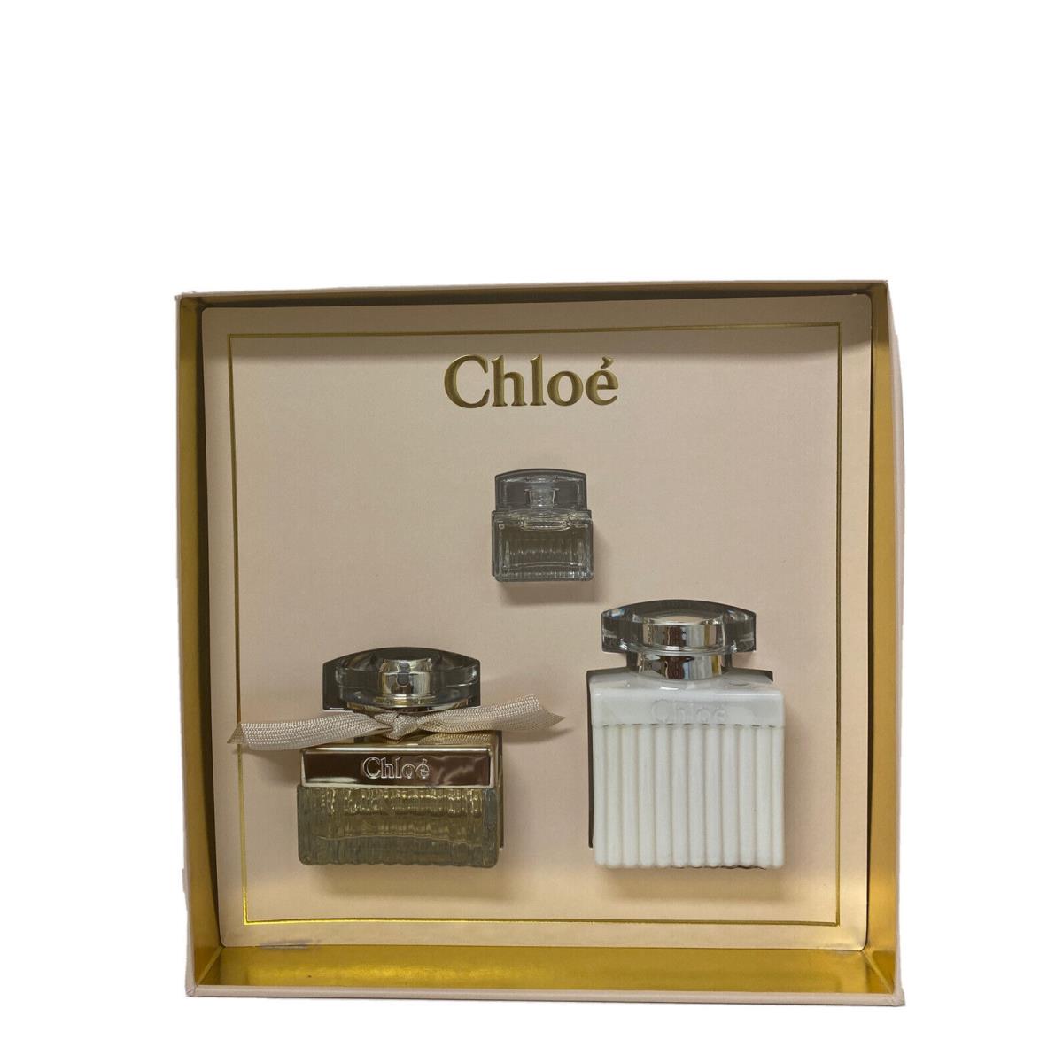 Chloe Chlo Eau de Parfum 1 Oz.+ 3.4 Lotion + 0.17 oz Gift Set