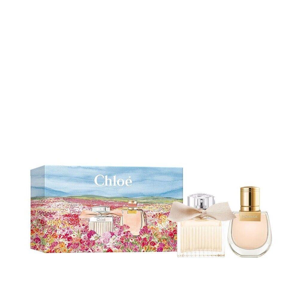 Chloe Les Mini Chloe 2 Pc Gift Set 0.67oz Edp Spray + 0.67oz Nomade Edp Spray