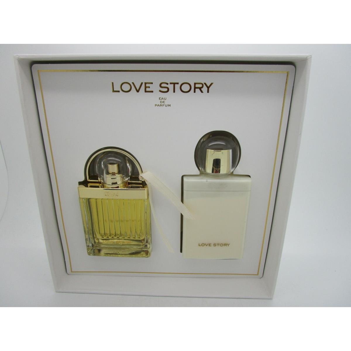 Chloe Eau de Parfum Love Story Gift Set 1.7 oz Edp Body Lotion