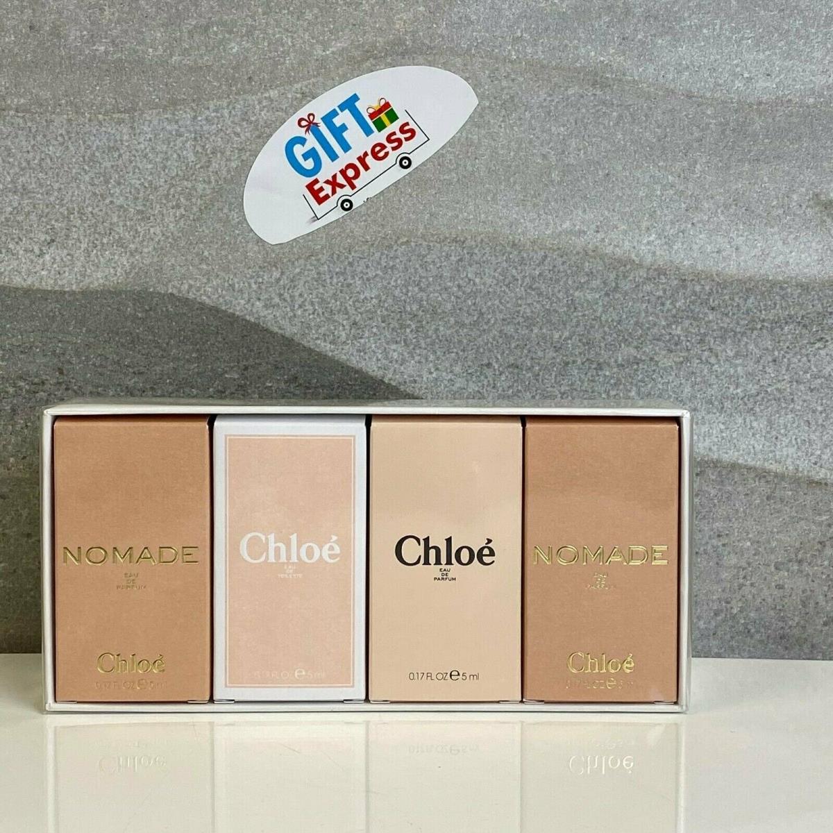 Chloe 4 Pcs Mini Set Individually Boxed: 2 Nomade 5 ML Edp + Chloe 5 ML Edt + CH