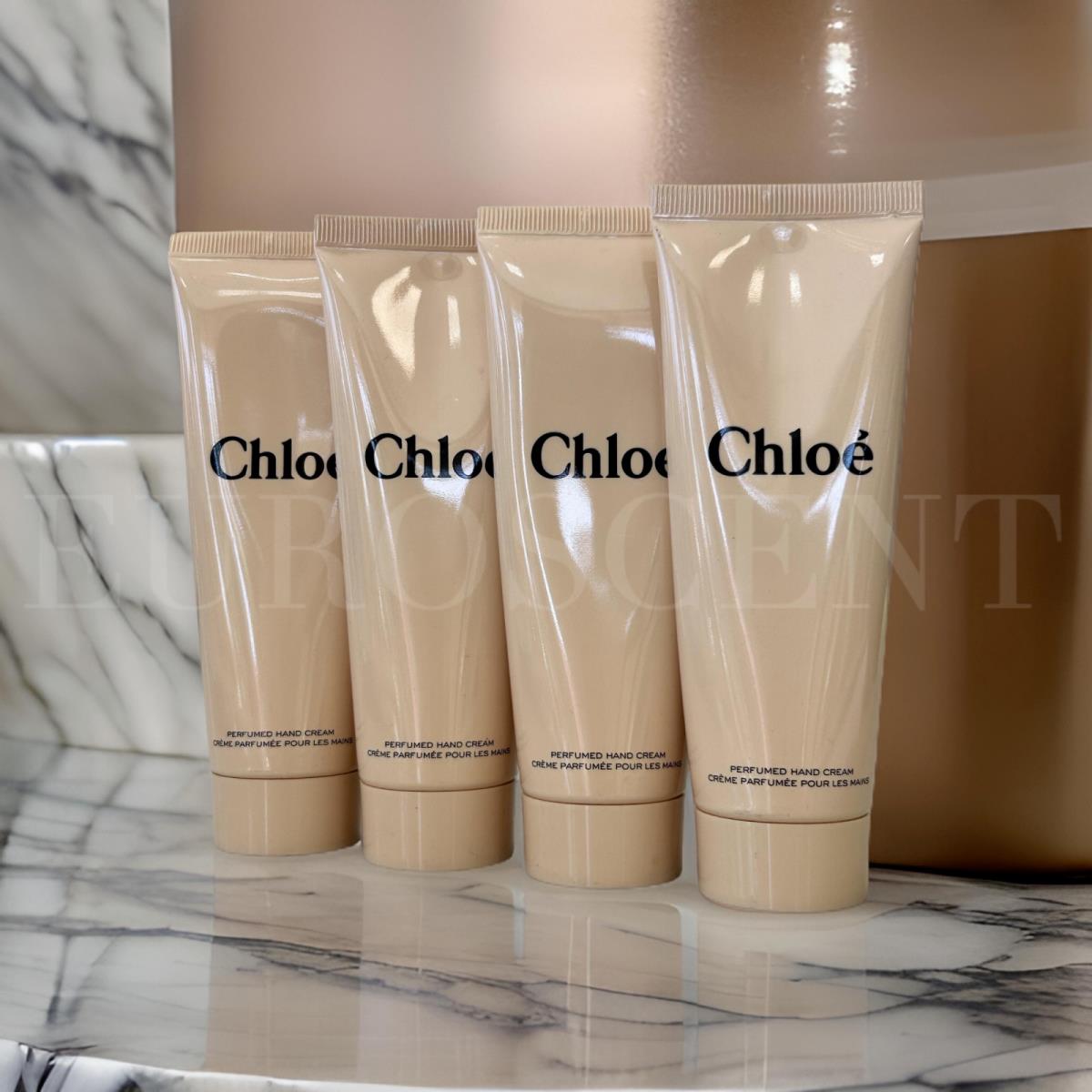 4pcs X Chloe Perfumed Hand Cream Lotion Perfume 2.5oz / 75ml