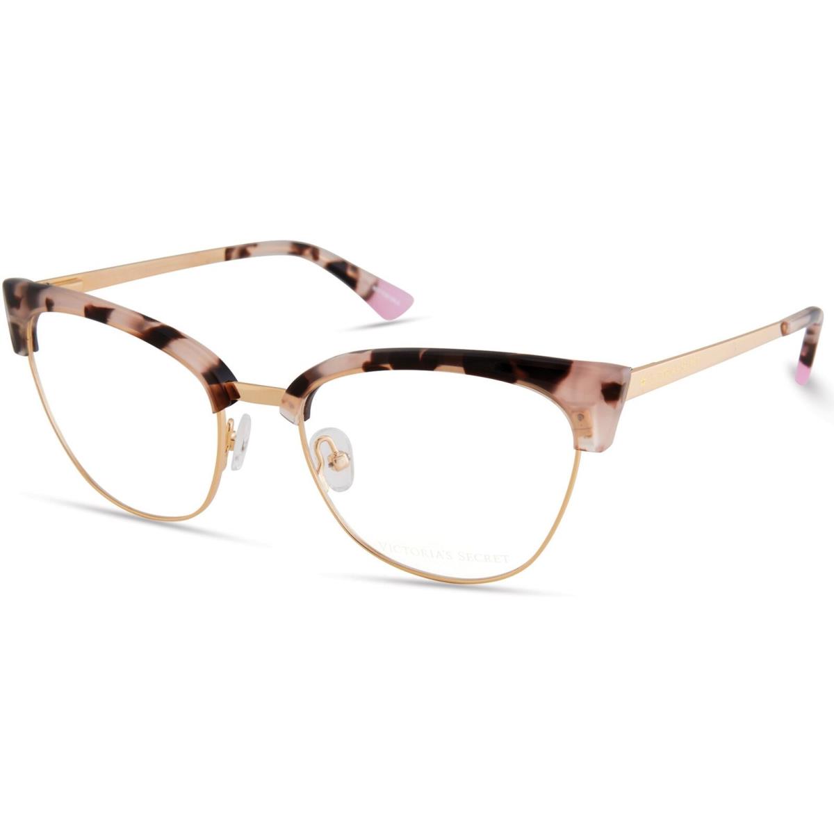 Victoria`s Secret VS5019 Light Tortoise Rose Gold Rim w Gold 053 Eyeglasses