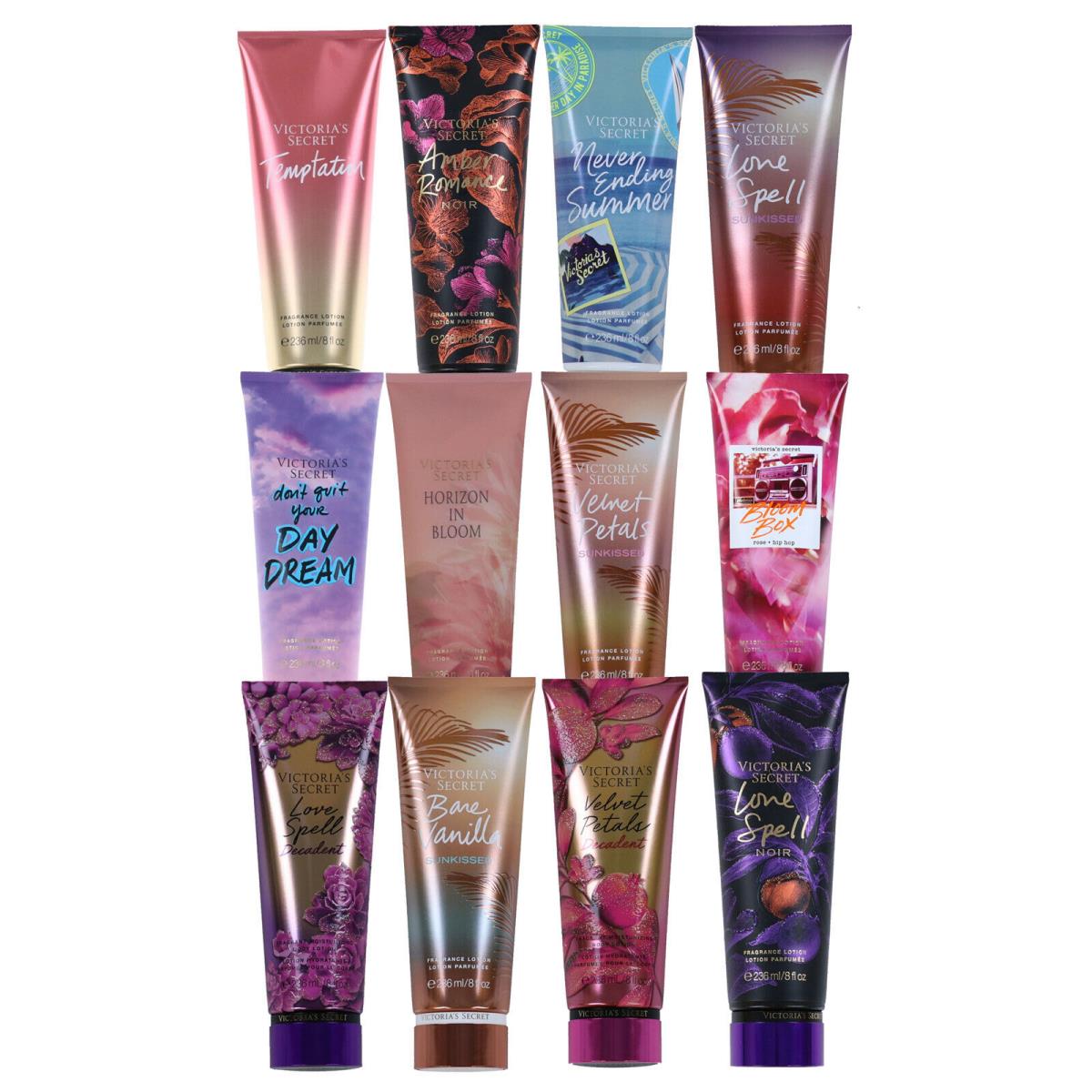 Victoria`s Secret Fragrance Lotion Lot of 5 Mix Hydrating Body Fantasies Vs