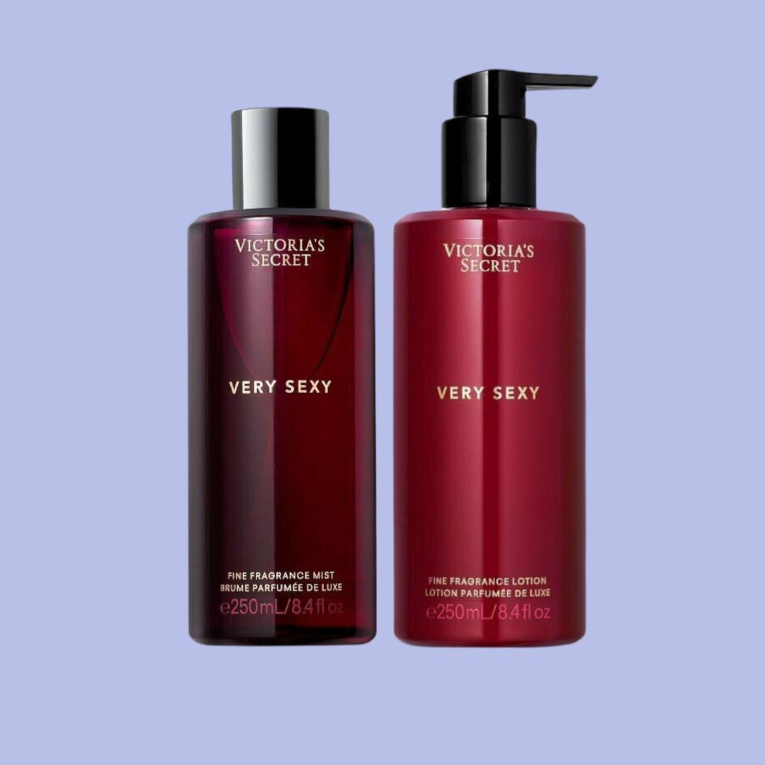 Victoria`s Secret Very Sexy Fragrance Full Mist Lotion 8.4oz Choose 1pc/2pc Set Very Sexy (2pc Red set)