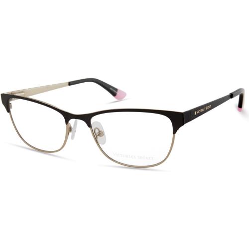 Victoria`s Secret VS5025 Black Gold Rim w Gold Star on Temple 002 Eyeglasses