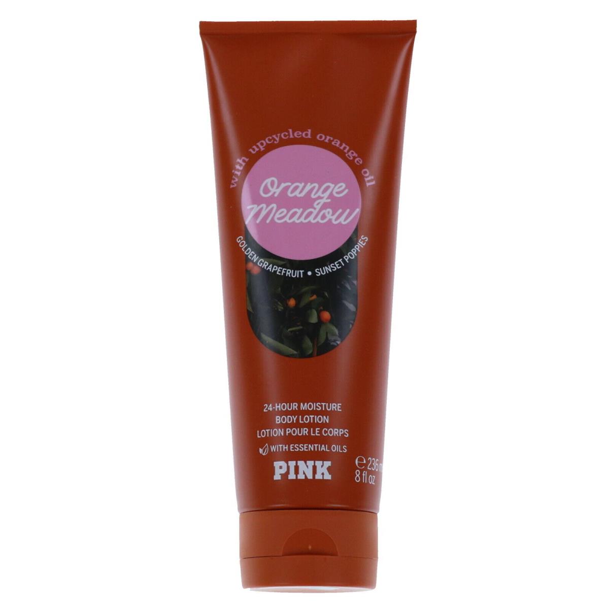 Victoria`s Secret Pink Lotion Lot Of 5 Moisturizing Body 8 Fl Oz Fragrance Cream Orange Meadow