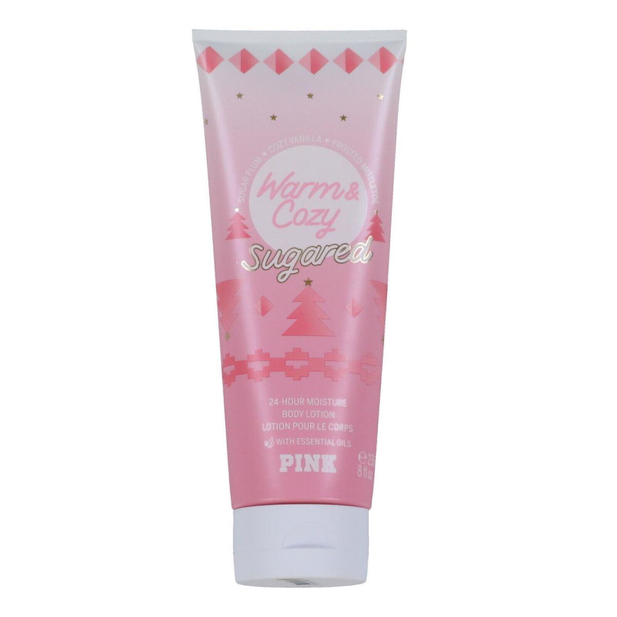 Victoria`s Secret Pink Lotion Lot Of 5 Moisturizing Body 8 Fl Oz Fragrance Cream Warm & Cozy Sugared