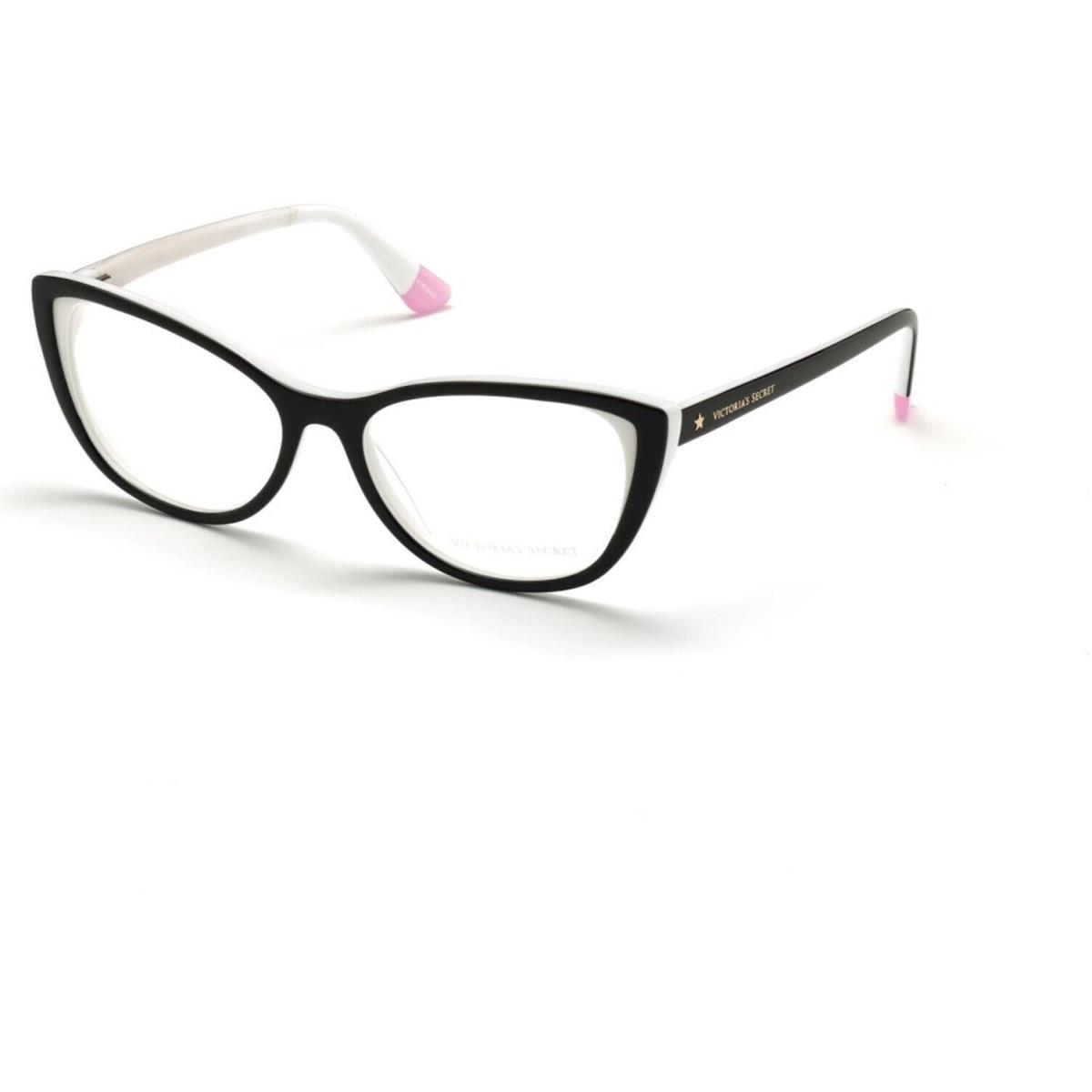 Victoria`s Secret VS5009 Black on White w Gold Star on End Pieces 01A Eyeglasses