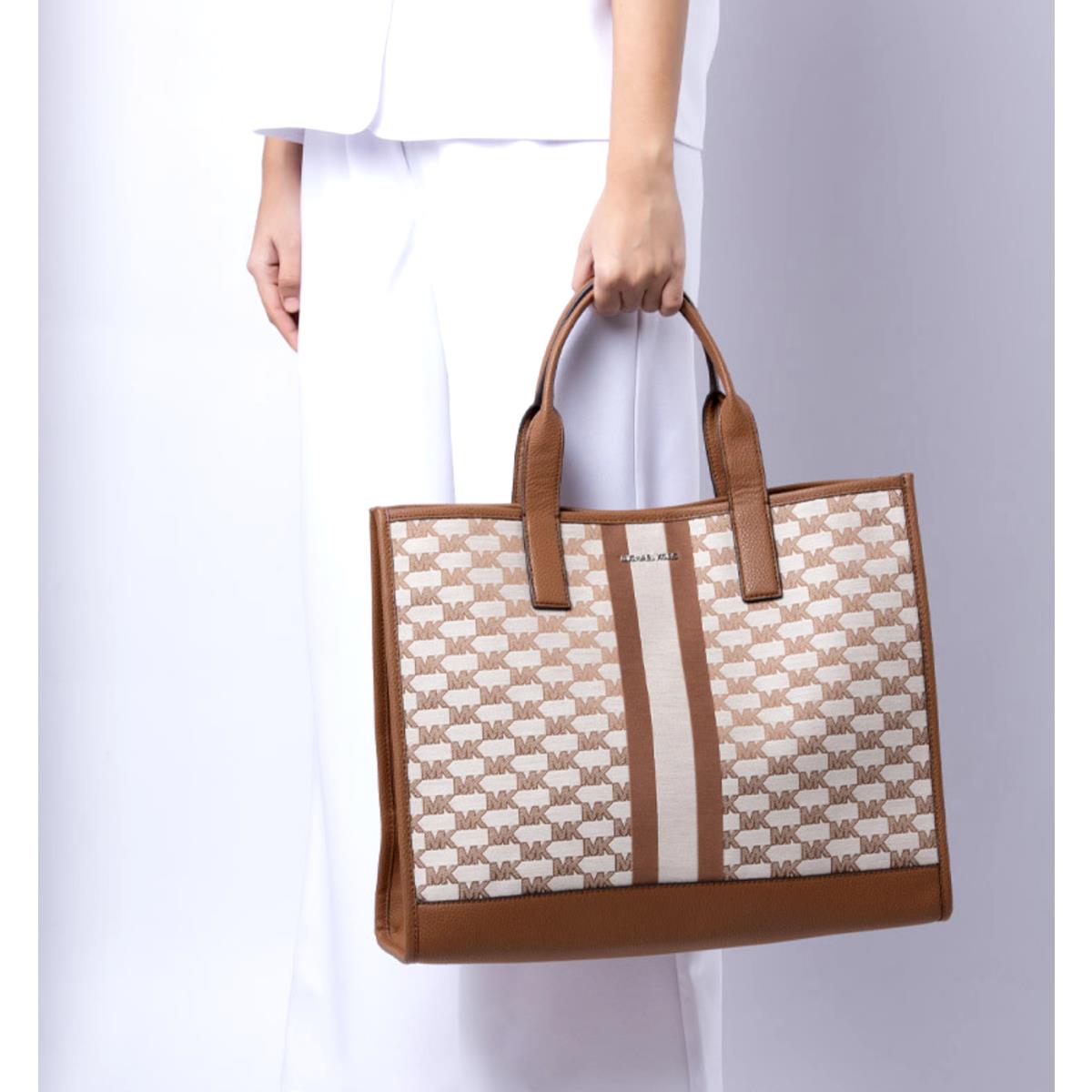 Michael Kors Cooper Structured Tote Bag Cream Multi