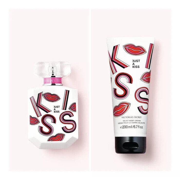 Victoria`s Secret Just A Kiss Eau de Parfum 3.4 Fl.oz. and Body Cream