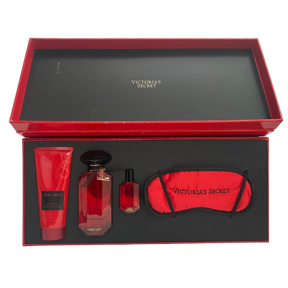 Victoria Secret Very Sexy Gift Set with 2 Parfum Lotion and Eye Mask