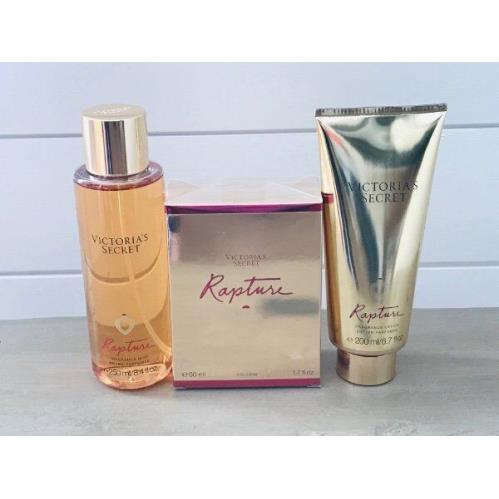 Victoria`s Secret Rapture Perfume 1.7 Oz. Mist Lotion Lot Victorias Cologne