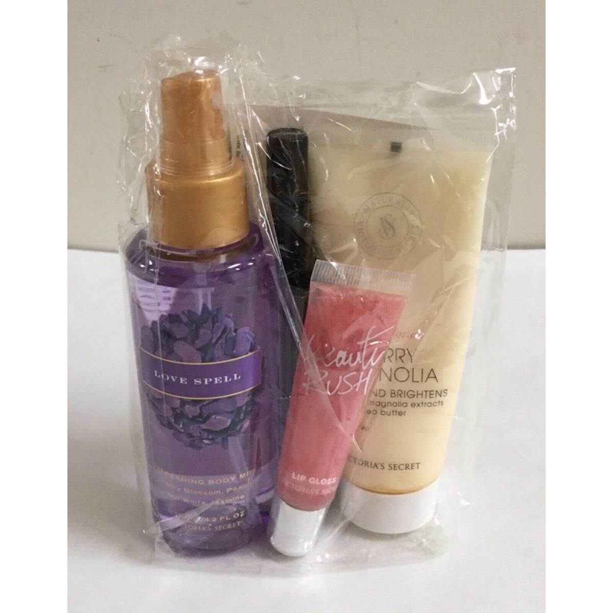 Victoria`s Secret 5 Pcs Gift Set Acai Berry Magnolia Hydrating Body Lotion Etc