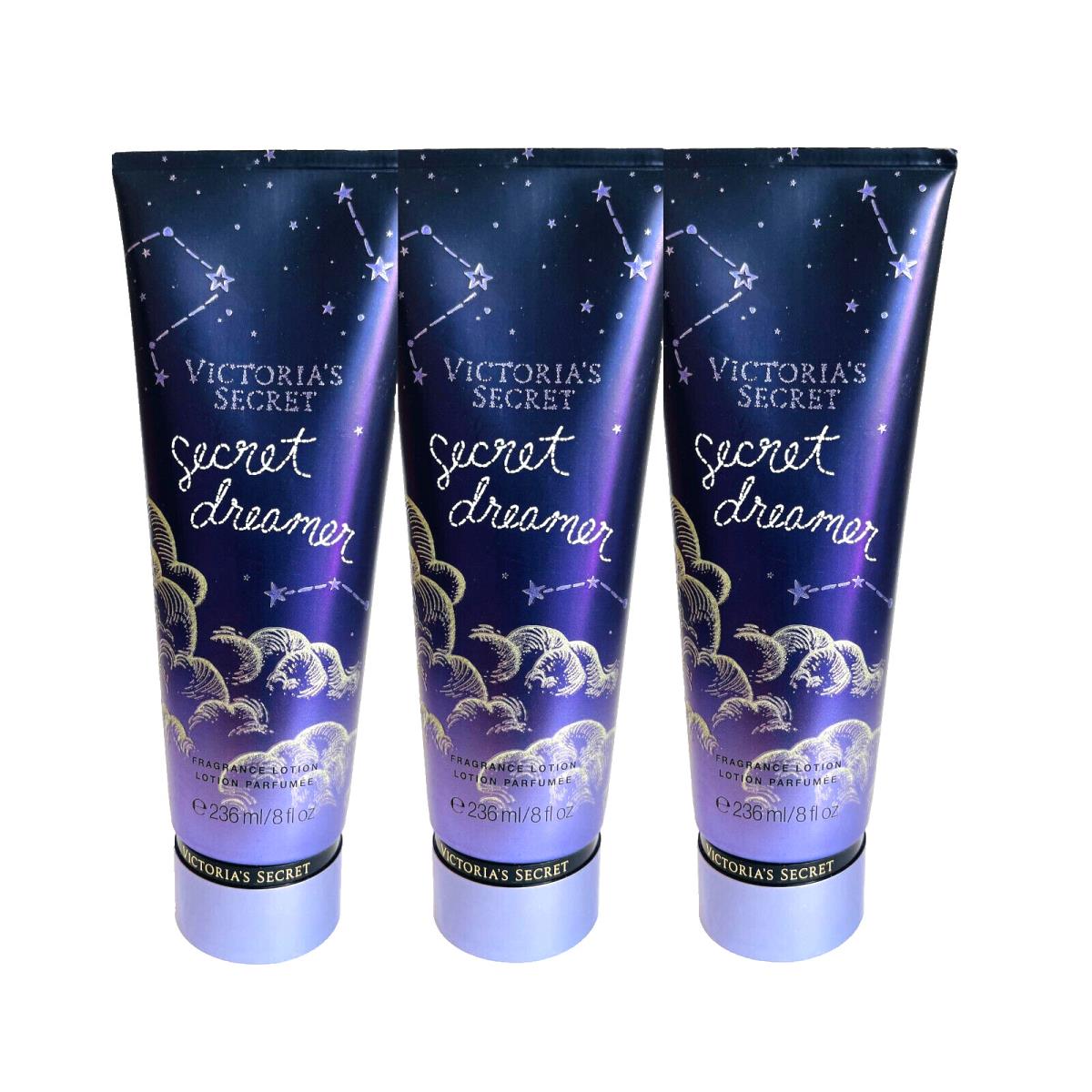 3 Victoria`s Secret Fragrance Lotion Secret Dreamer 8 FL OZ / 236 ml