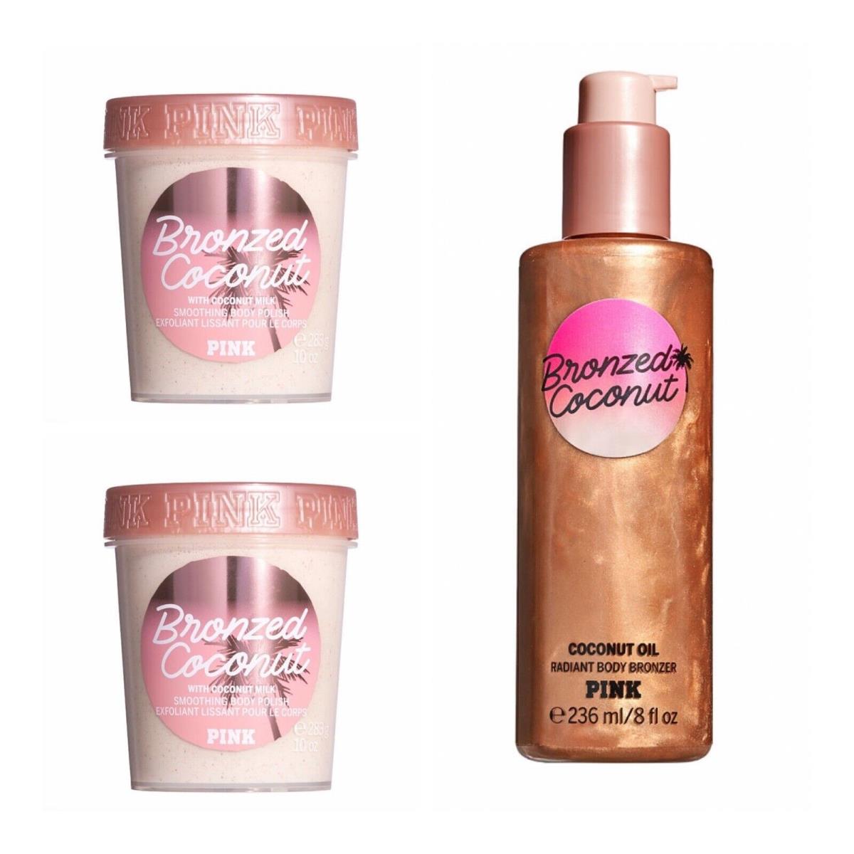 Victoria s Secret Pink Bronzed Coconut Body Polish 2 and Body Bronzing