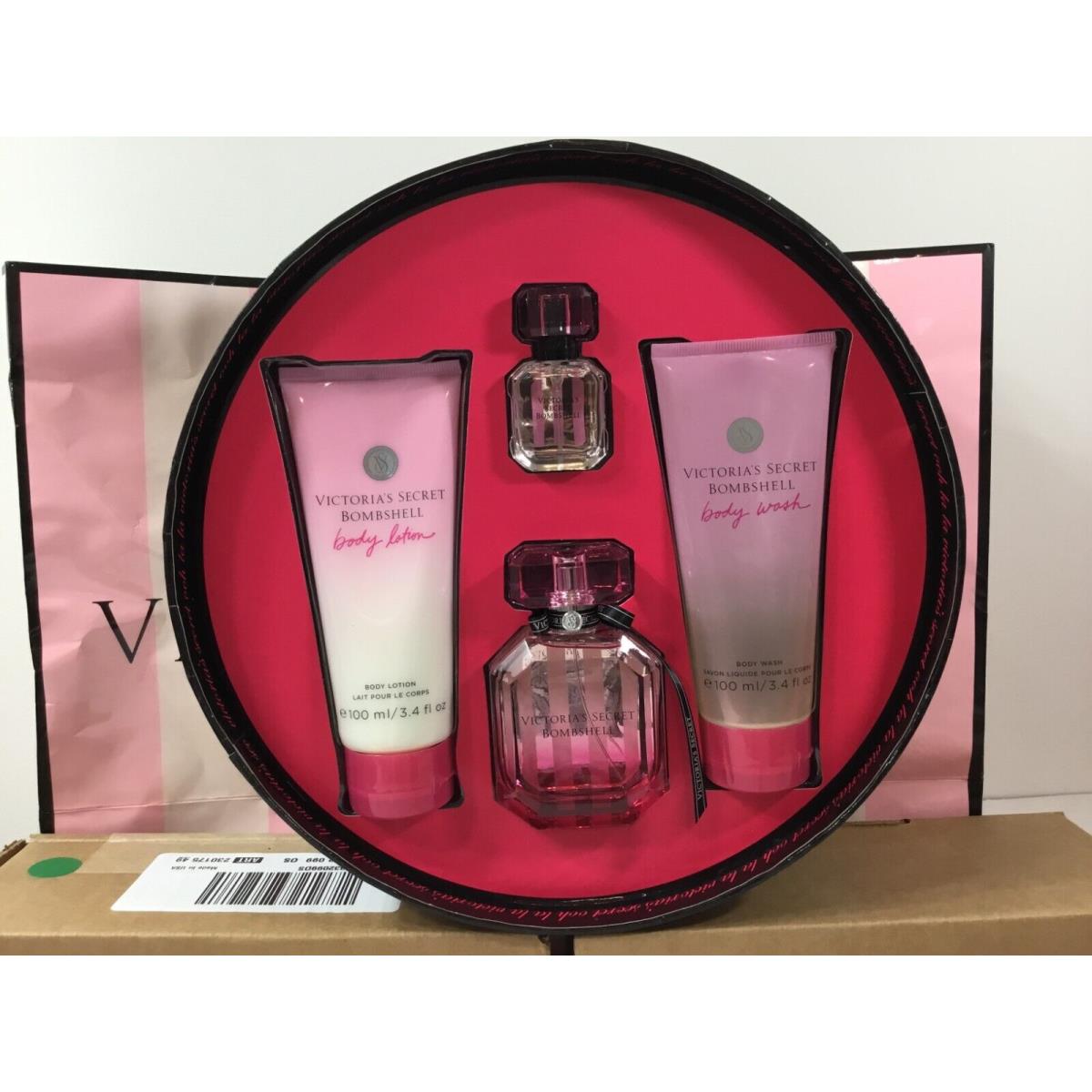 Victoria`s Secret Bombshell Eau DE Parfum Edp + Body Lotion + Body Wash Gift Set