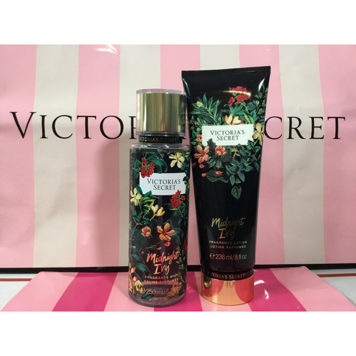 Victoria`s Secret Midnight Ivy Fragrance Body Mist Spray Fragrance Lotion