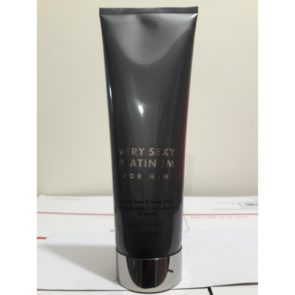 Victoria`s Secret Very Sexy Platinum For Him 2-in-1 Hair Body Wash 8.4 oz