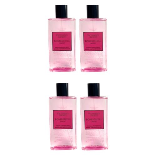 4X Victoria S Secret Bombshell Magic Fragrance Body Mist Spray Splash 8.4 oz