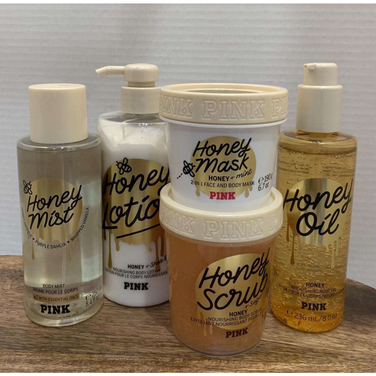 Victoria`s Secret Pink Honey Body Mist /body Lotion /body Oil /face Mask /scrub