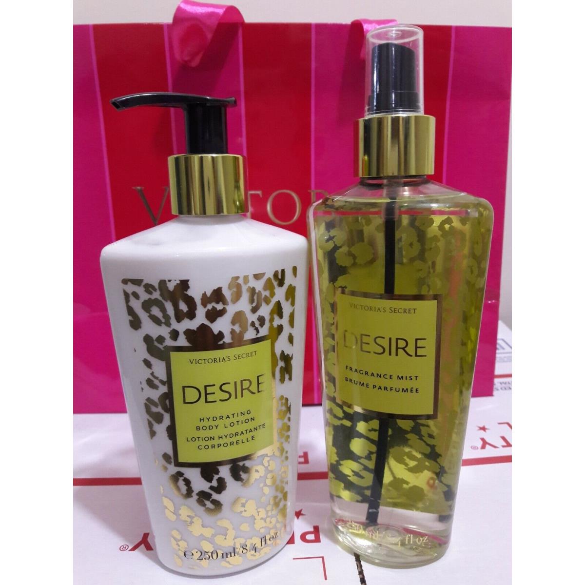 Victoria`s Secret Desire Fragrance Body Mist Body Lotion Limited Set of 2