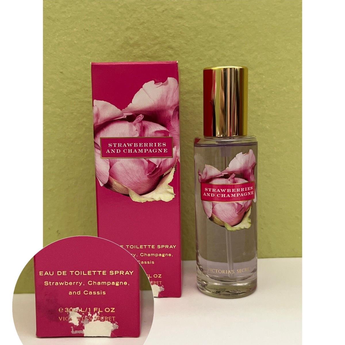 1 Victoria`s Secret Garden Strawberries Champagne Eau De Toilette 1oz Read