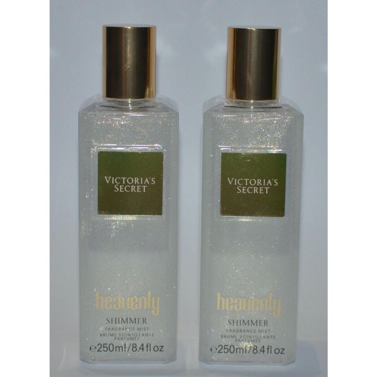 2 Victoria`s Secret Heavenly Fragrance Shimmer Mist Body Spray Perfume 8.4 OZ