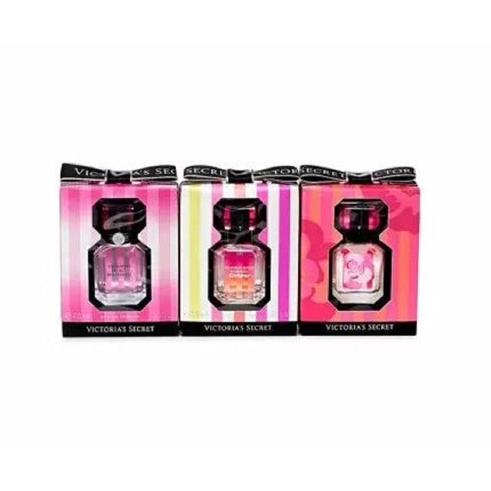 Victoria`s Secret 3 Piece Eau De Parfum Mini Spray Gift Set For Women .25 oz