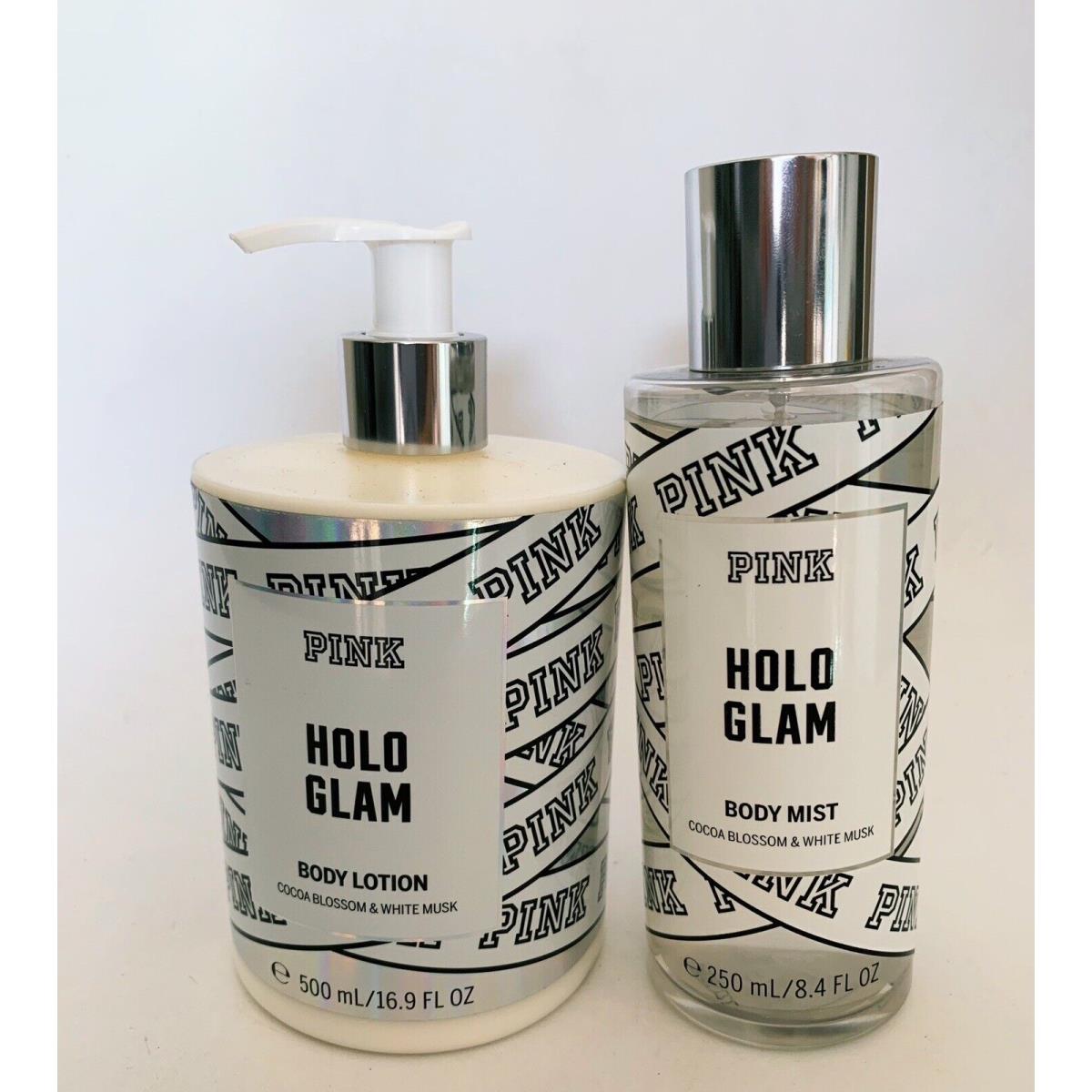 Victoria`s Secret Pink Holo Glam Body Mist and Body Lotion