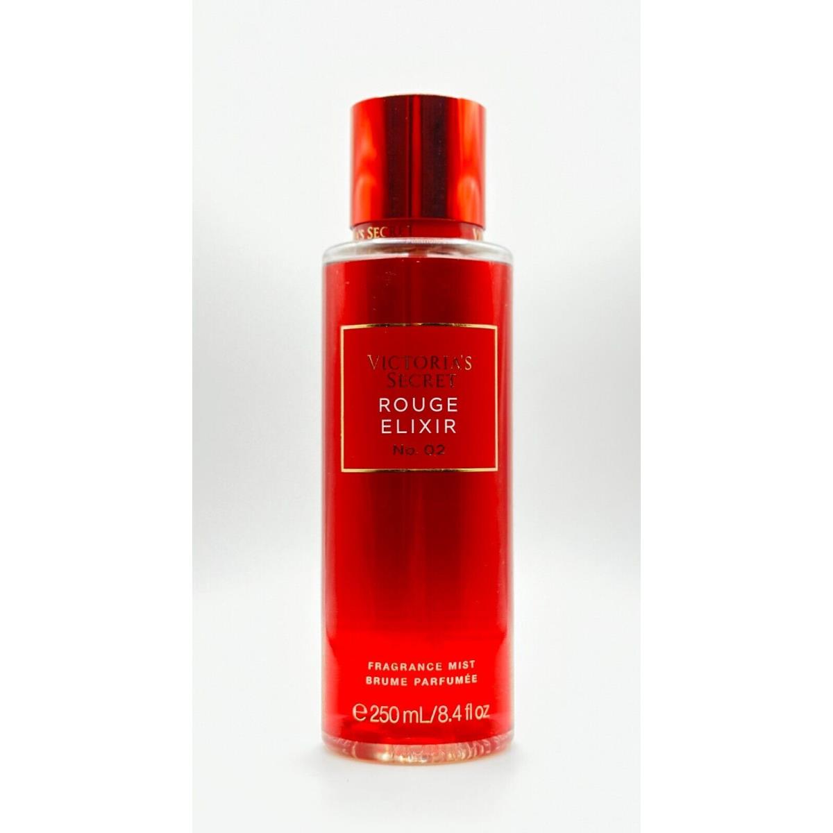 Victoria S Secret Rouge Elixir No. 02 Fragrance Body Mist Spray Splash 8.4 oz