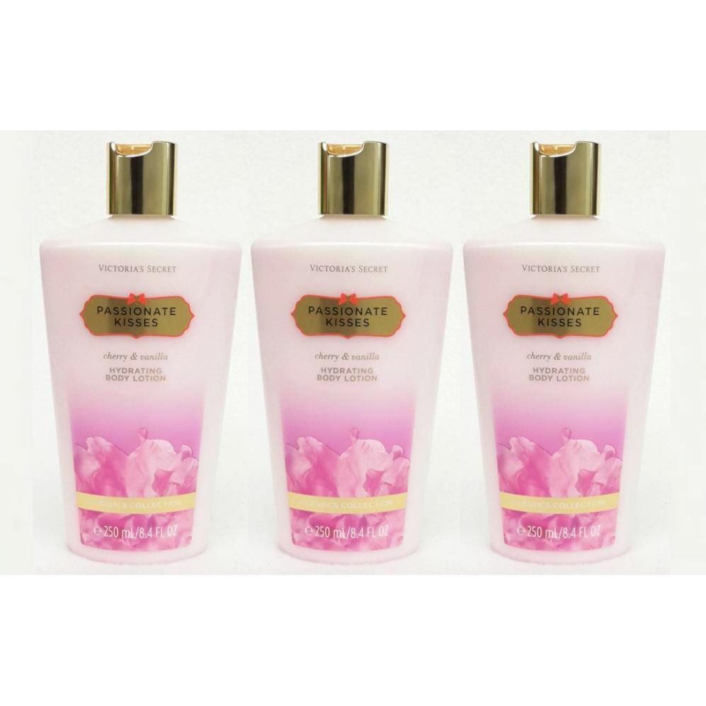 3 Victoria`s Secret Passionate Kisses Cherry Vanilla Body Lotion