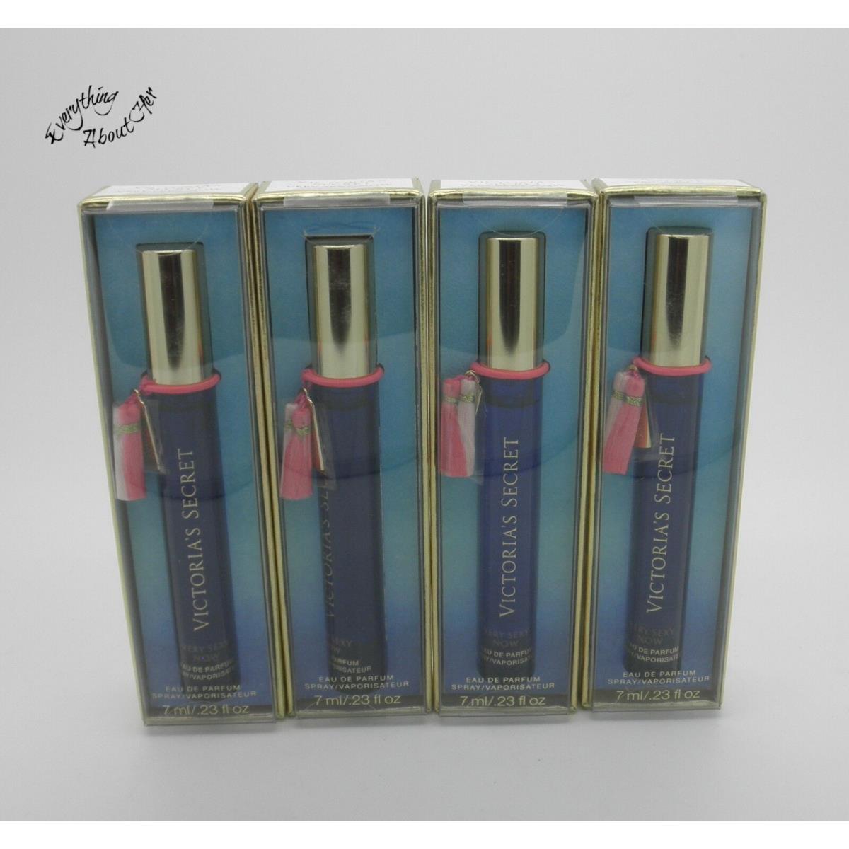 Victoria`s Secret Eau de Parfum Spray Very Sexy Now Purse 0.23 fl oz - Lot of 4