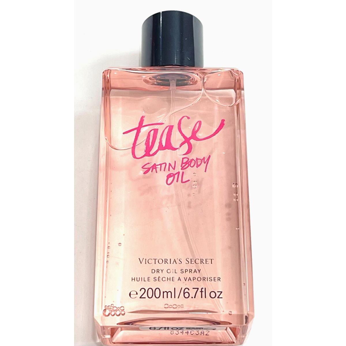 Victoria`s Secret Tease Satin Body Oil Dry Oil Spray 6.7 fl oz / 200 ml