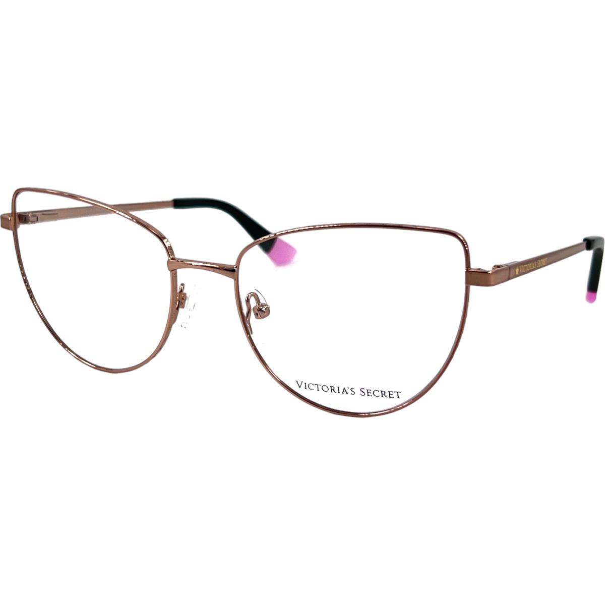 Victoria`s Secret VS5002 Women`s Metal Eyeglass Frame 028 Shiny Rose Gold 55-18