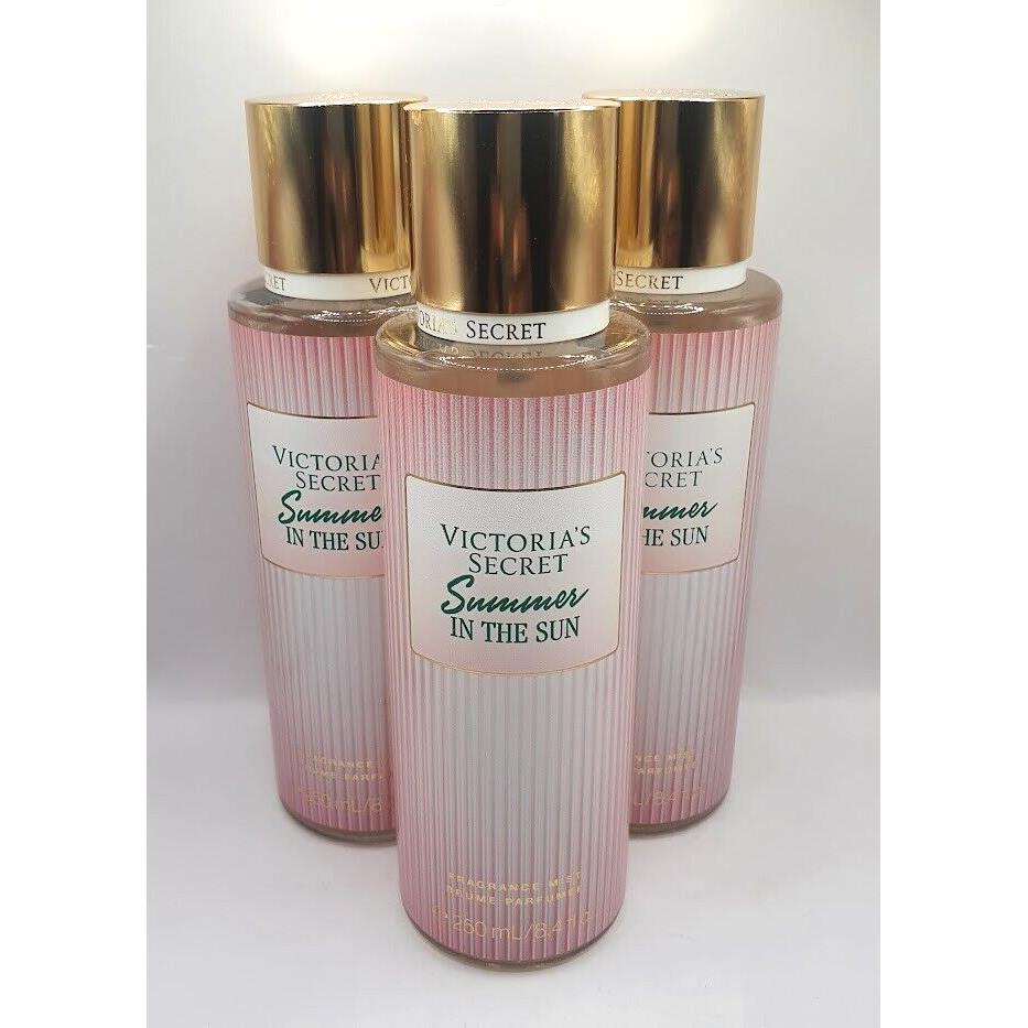 Victoria`s Secret Summer IN The Sun Body Mist 8.4 OZ Set OF 3